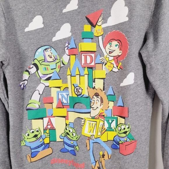 Disney Parks Resort Toy Story‎ Graphic Print Full Zip Hoodie Size Small - Picture 3 of 6